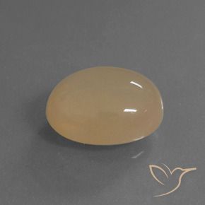 6.15 ct Orange Moonstone Stone, Natural Moonstone in Oval Cabochon Shape for Sale