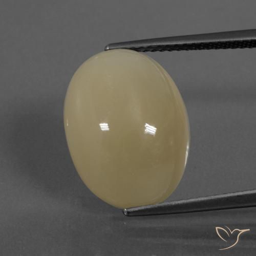 11.29ct Natural Medium-Light Brown Moonstone, Oval, Translucent