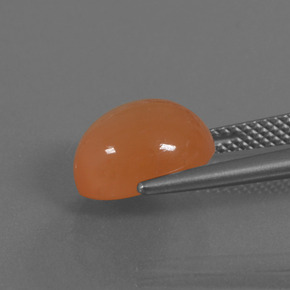 Moonstone Gemstone in 10.2 x 9.2 mm Size for Sale, Moonstone Stone in Light Orange Color