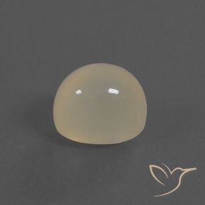 4.84 ct White Moonstone Stone, Natural Moonstone in Oval Cabochon Shape for Sale