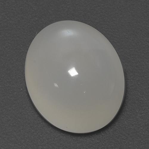 Off White Лунный Камень Камень - 4.7ct Овал Кабошон (ID: 445759)
