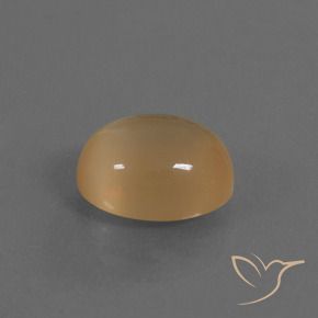 4.18 ct Golden Moonstone Stone, Natural Moonstone in Oval Cabochon Shape for Sale