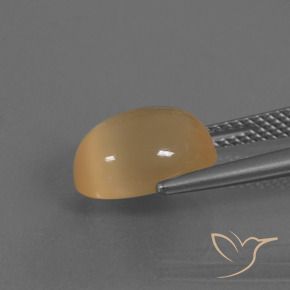Moonstone Gemstone in 11 x 9 mm (calibrated) Size for Sale, Moonstone Stone in Orange Cream Color
