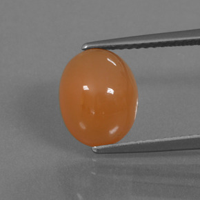 3.5ct Oval Cabochon Peach Orange Moonstone Gem for sale 3.5ct Oval Cabochon Peach Orange Moonstone Gem (ID: 445794)