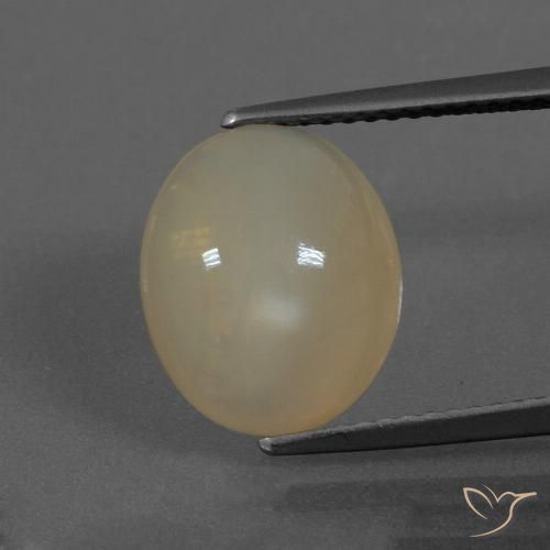 4.25 ct Brown Moonstone, 12.1 x 10 mm Oval Cut From India, Photo A