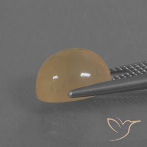 Moonstone Gemstone in 11 x 9 mm (calibrated) Size for Sale, Moonstone Stone in Light Brown Color