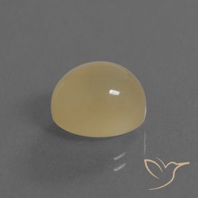 5.66 ct Golden Moonstone Stone, Natural Moonstone in Oval Cabochon Shape for Sale
