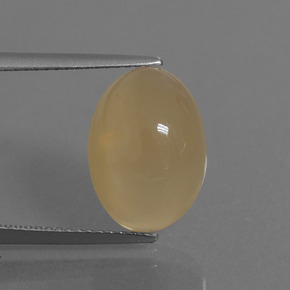 Medium Orange-Gold Moonstone Gem - 6ct Oval Cabochon (ID: 445887)