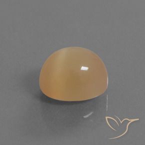 5.32 ct Golden Moonstone Stone, Natural Moonstone in Oval Cabochon Shape for Sale