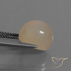 Moonstone Gemstone in 11 x 9 mm (calibrated) Size for Sale, Moonstone Stone in Warm Light Brown Color