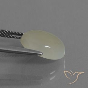 Moonstone Gemstone in 12 x 10 mm (calibrated) Size for Sale, Moonstone Stone in Greenish Yellow Color