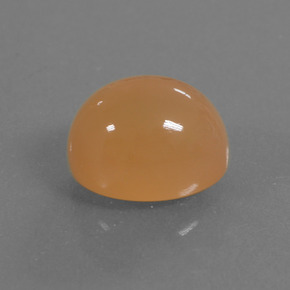 4.11 ct Orange Moonstone Stone, Natural Moonstone in Oval Cabochon Shape for Sale
