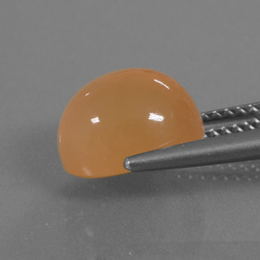 Moonstone Gemstone in 10.3 x 8.3 mm Size for Sale, Moonstone Stone in Cantaloupe Orange Color