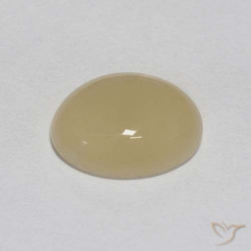 Moonstone Gemstone in 11 x 9 mm (calibrated) Size for Sale, Moonstone Stone in Light Coffee Brown Color