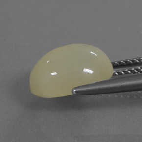 Moonstone Gemstone in 11 x 9 mm (calibrated) Size for Sale, Moonstone Stone in Medium Yellow Color