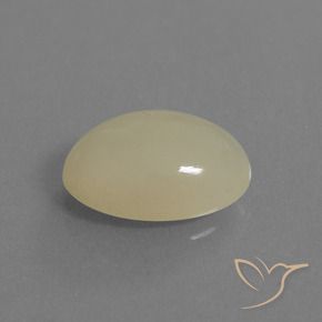 5.63 ct Yellow Moonstone Stone, Natural Moonstone in Oval Cabochon Shape for Sale