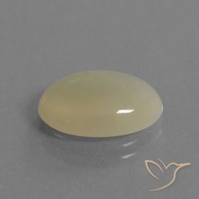 4.67 ct Yellow Moonstone Stone, Natural Moonstone in Oval Cabochon Shape for Sale