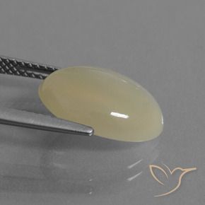 Moonstone Gemstone in 14 x 10 mm (calibrated) Size for Sale, Moonstone Stone in Light Yellow Color