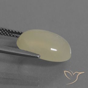 Moonstone Gemstone in 14 x 10 mm (calibrated) Size for Sale, Moonstone Stone in Light Yellow Color