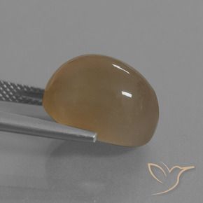 Moonstone Gemstone in 14 x 10 mm (calibrated) Size for Sale, Moonstone Stone in Light Caramel Brown Color