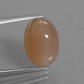 Medium Orange Лунный Камень Камень - 7.4ct Овал Кабошон (ID: 446001)