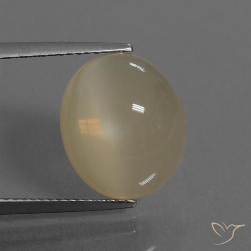 7.46 ct Brown Moonstone, 14.2 x 12.1 mm Oval Cut From India, Photo A