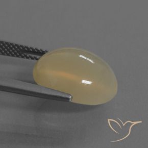 Moonstone Gemstone in 14 x 12 mm (calibrated) Size for Sale, Moonstone Stone in Light Coffee Brown Color