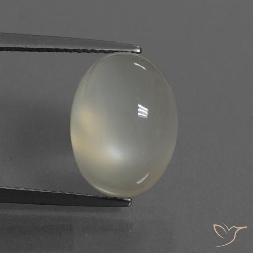 7.56ct Natural Light Yellow Moonstone, Oval, Translucent