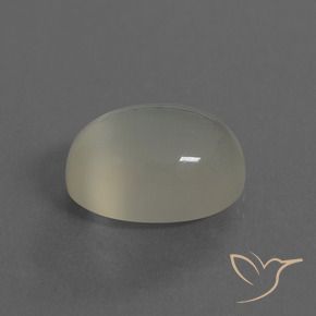 7.56 ct Yellow Moonstone Stone, Natural Moonstone in Oval Cabochon Shape for Sale