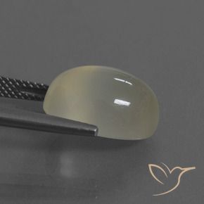Moonstone Gemstone in 14 x 10 mm (calibrated) Size for Sale, Moonstone Stone in Light Yellow Color