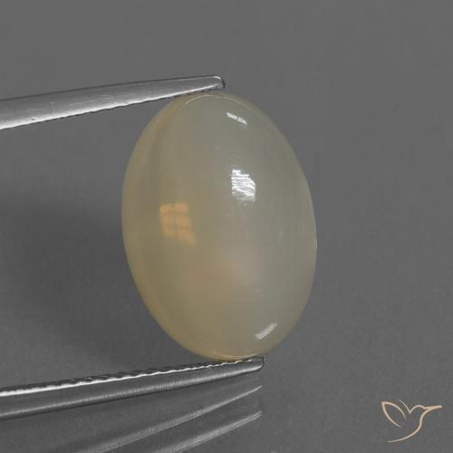 7.08ct Natural Light Brown Moonstone, Oval, Translucent