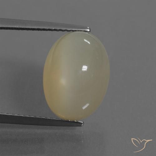 8.75ct Natural Light Coffee Brown Moonstone, Oval, Translucent