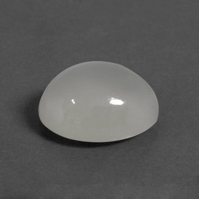 3.90 ct White Moonstone Stone, Natural Moonstone in Oval Cabochon Shape for Sale