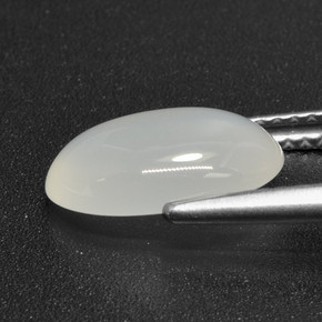 Moonstone Gemstone in 12 x 8 mm (calibrated) Size for Sale, Moonstone Stone in Translucent White Color