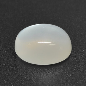 3.37 ct White Moonstone Stone, Natural Moonstone in Oval Cabochon Shape for Sale