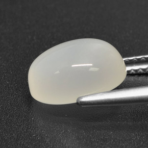 Moonstone Gemstone in 10 x 8 mm (calibrated) Size for Sale, Moonstone Stone in Translucent White Color