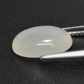 Moonstone Gemstone in 11.3 x 8.3 mm Size for Sale, Moonstone Stone in Translucent White Color