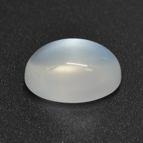 3.08 ct White Moonstone Stone, Natural Moonstone in Oval Cabochon Shape for Sale