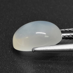Moonstone Gemstone in 10.5 x 7.8 mm Size for Sale, Moonstone Stone in Translucent White Color