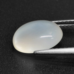 Moonstone Gemstone in 10.8 x 8.7 mm Size for Sale, Moonstone Stone in Translucent White Color