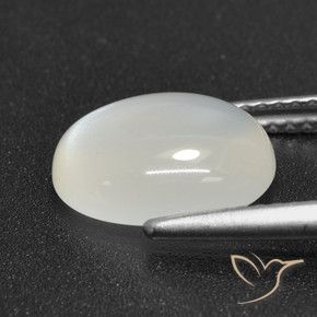 Moonstone Gemstone in 11 x 9 mm (calibrated) Size for Sale, Moonstone Stone in Translucent White Color