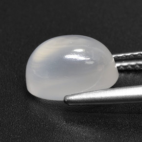 Moonstone Gemstone in 10 x 7.3 mm Size for Sale, Moonstone Stone in Translucent White Color