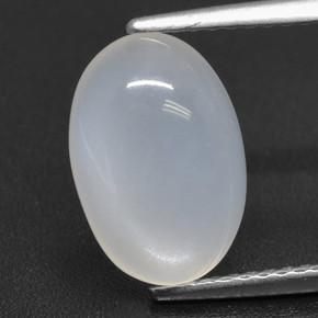 Translucent White Moonstone Gem - 3.1ct Oval Cabochon (ID: 460172)