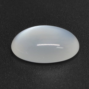 3.10 ct White Moonstone Stone, Natural Moonstone in Oval Cabochon Shape for Sale