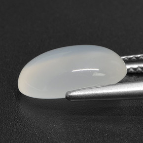 Moonstone Gemstone in 12 x 8.1 mm Size for Sale, Moonstone Stone in Translucent White Color