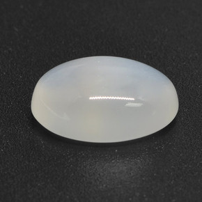 3.32 ct White Moonstone Stone, Natural Moonstone in Oval Cabochon Shape for Sale
