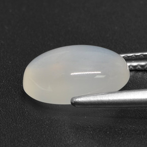 Moonstone Gemstone in 11.4 x 8.5 mm Size for Sale, Moonstone Stone in Translucent White Color