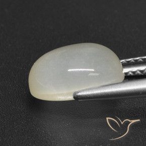 Moonstone Gemstone in 10 x 8 mm (calibrated) Size for Sale, Moonstone Stone in Pearl White Color