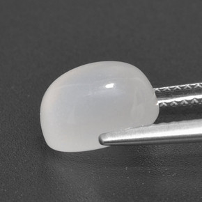 Moonstone Gemstone in 9.6 x 7.7 mm Size for Sale, Moonstone Stone in Translucent White Color