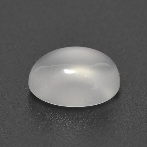 3.09 ct White Moonstone Stone, Natural Moonstone in Oval Cabochon Shape for Sale